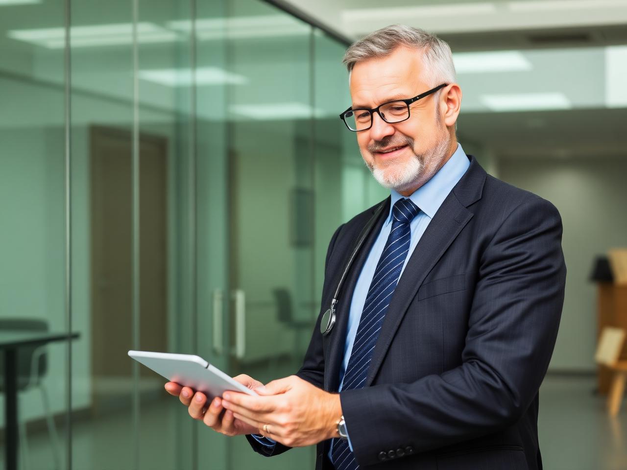 Healthcare leader at the office